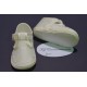 Chaussures babies baptême bébé mixte tissus ivoire