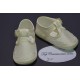 Chaussures babies baptême bébé mixte tissus ivoire